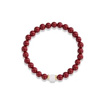 I&YOU Reconstructed Cinnabar Jade Bracelets Women's