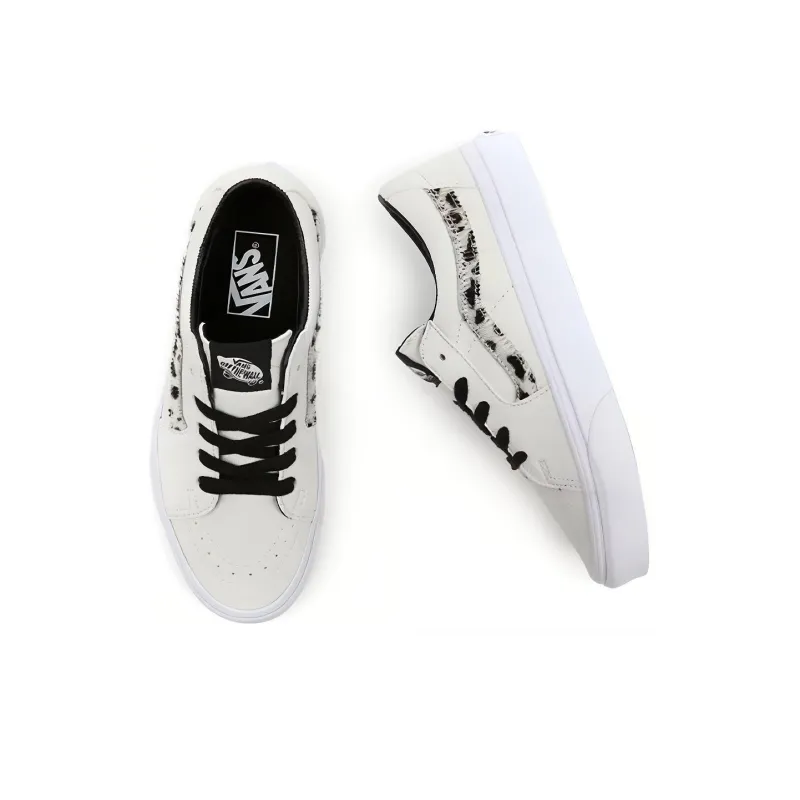 Vans Soft Suede SK8 Low 'White Black' Women's-3