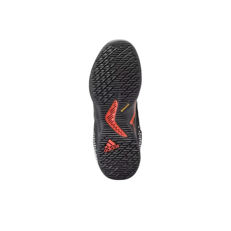 Adidas Ball 365 Cushioned Slip-Resistant Mid-Top Basketball Shoes Men's Black Gray Red-4