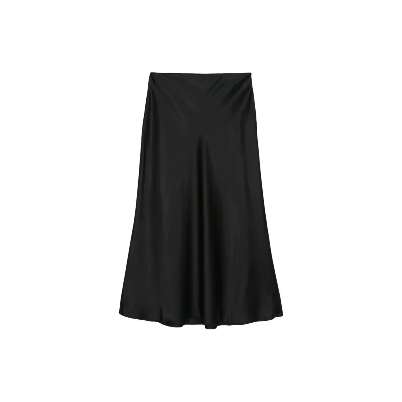 NANUSHKA Satin Midi Skirt-1