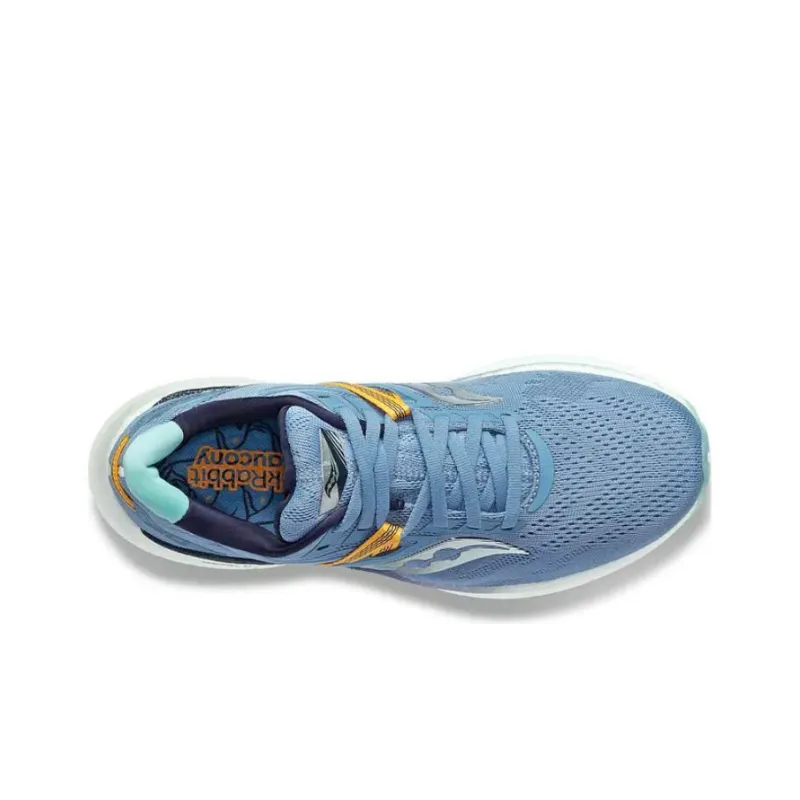 Saucony Triumph 20 Cushioning Support Low-Top Long Distance Running Running Shoes Women's Blue-3