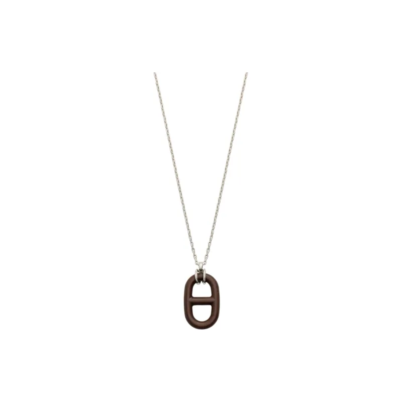 HERMES Chaine D'Ancre Alloy Necklaces Unisex-2