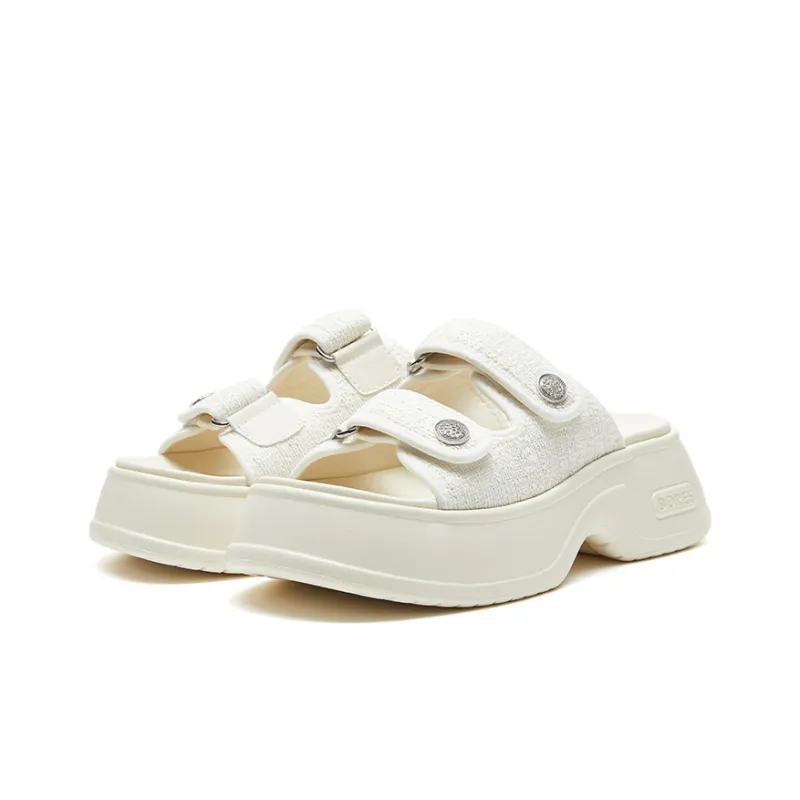 BOREE Slide Slippers Unisex Joyful White/Cool Black-2