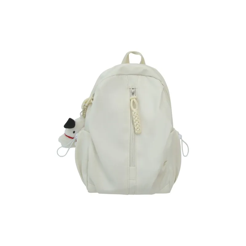 NOMK Nylon Backpack Regular Women's Black/White/Orange/Yellow/Green-1