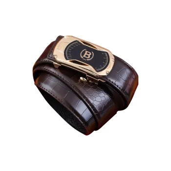 BISON DENIM Leather Belts Men
