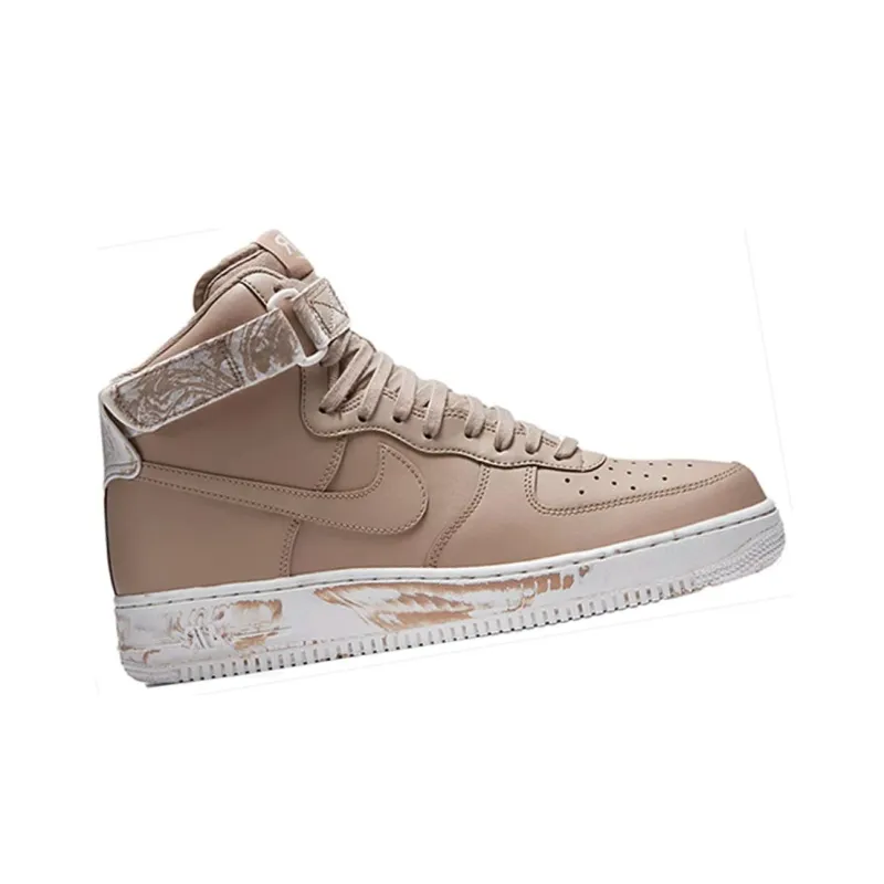 Nike Air Force 1 Non slip Lightweight High Top Skateboard Shoes Men's Khaki-1