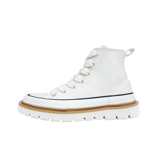 MC-DOS Canvas Shoes Unisex High-Top Off White