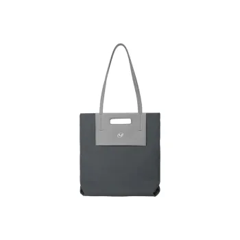 Art Traces Nylon Tote Bag, Handbag, Shoulder Bag Tubas Unisex Rain Snow Gray
