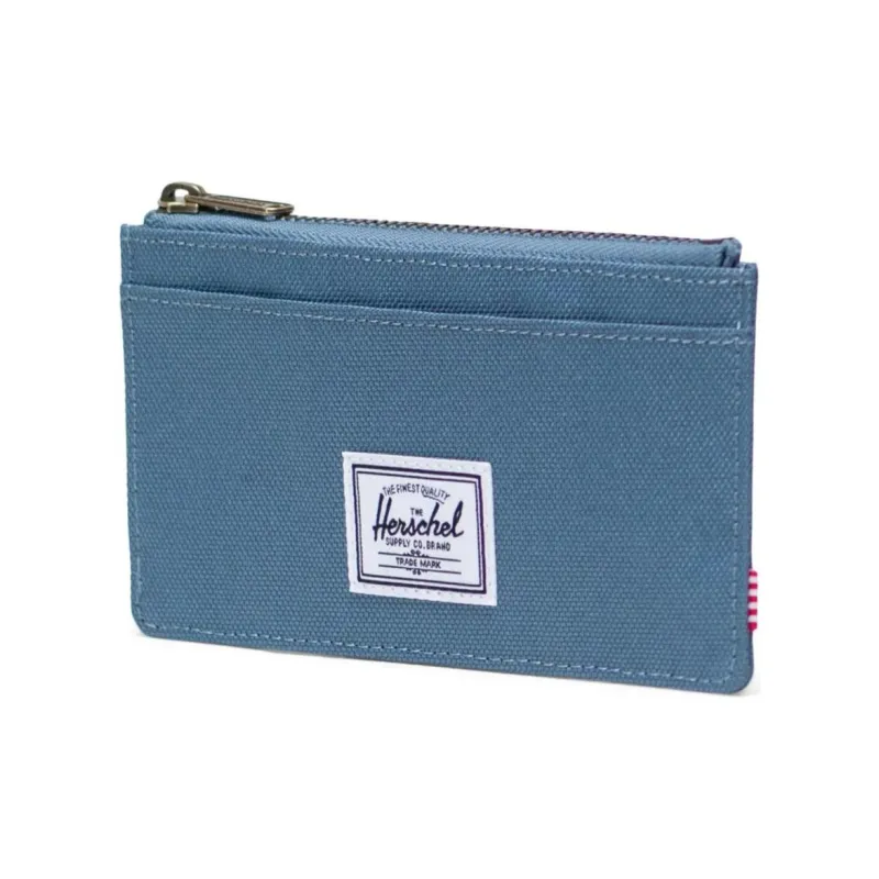 Herschel EcoSystem™ 600D Fabric Card Holder Wallet Large Size Unisex Steel Blue-1