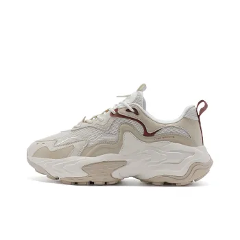 XTEP Migratory Height Increasing Low Top Casual Shoes Men's Milk Tea White/Earthy Tone