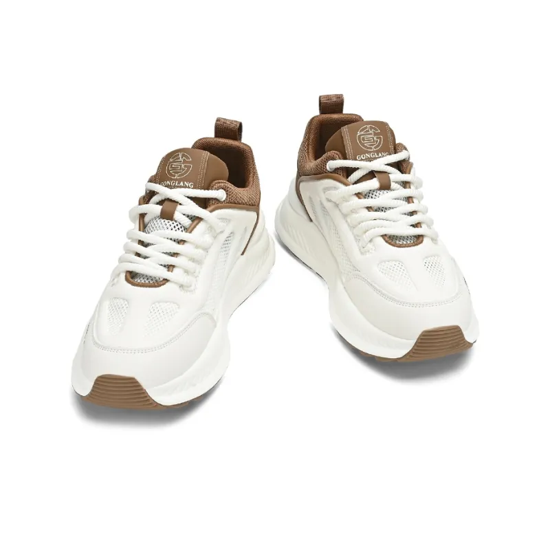 GONGLANGSHIJIA Breathable Lightweight Low Top Casual Shoes Men's-11
