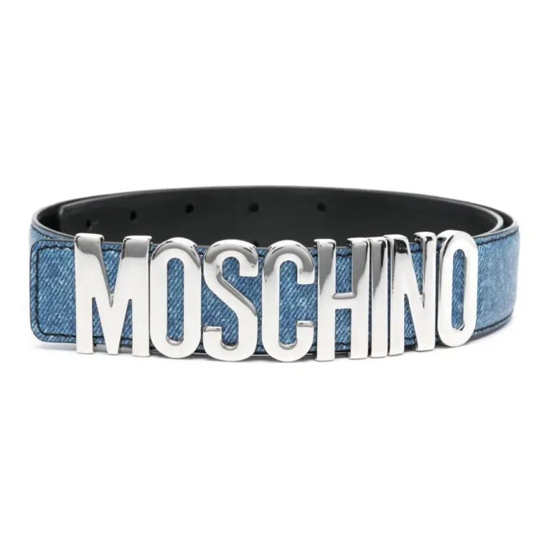 MOSCHINO Logo-lettering Leather Belt-0