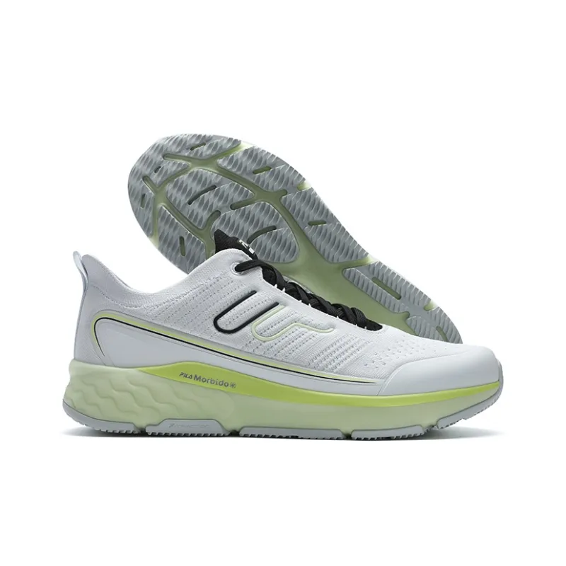 FILA MIND 7 Cushioning Anti Slip And Wear Resistant Low Top Casual Running Shoes Men's White-3