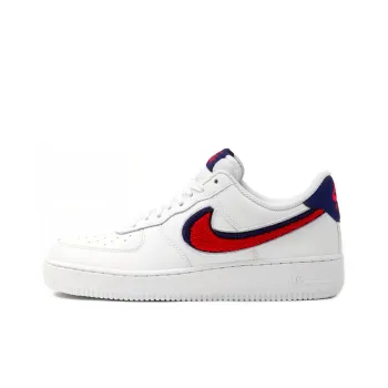 Nike Air Force 1 Low 3D Chenille Swoosh White Red Blue