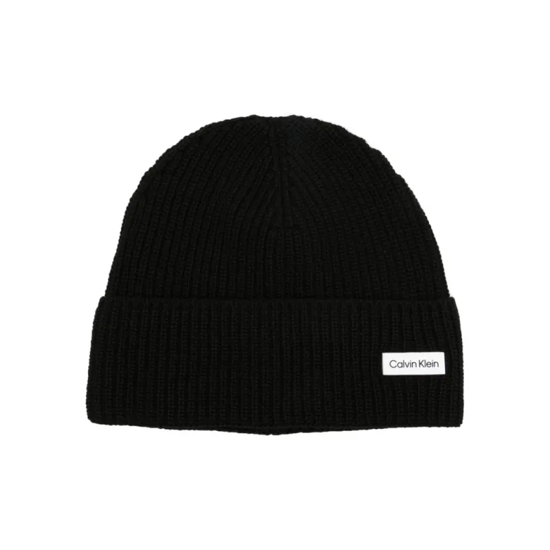 Calvin Klein Essential Logo-patch Beanie-0