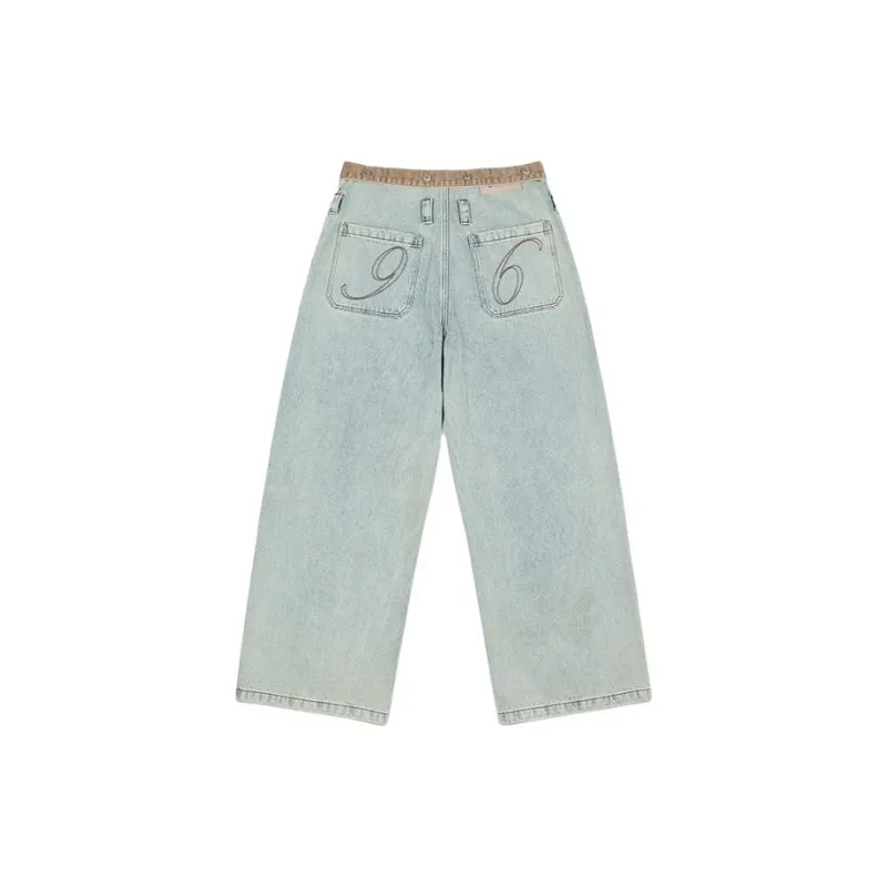 GOOD BAI Jeans Unisex Washed Blue-1