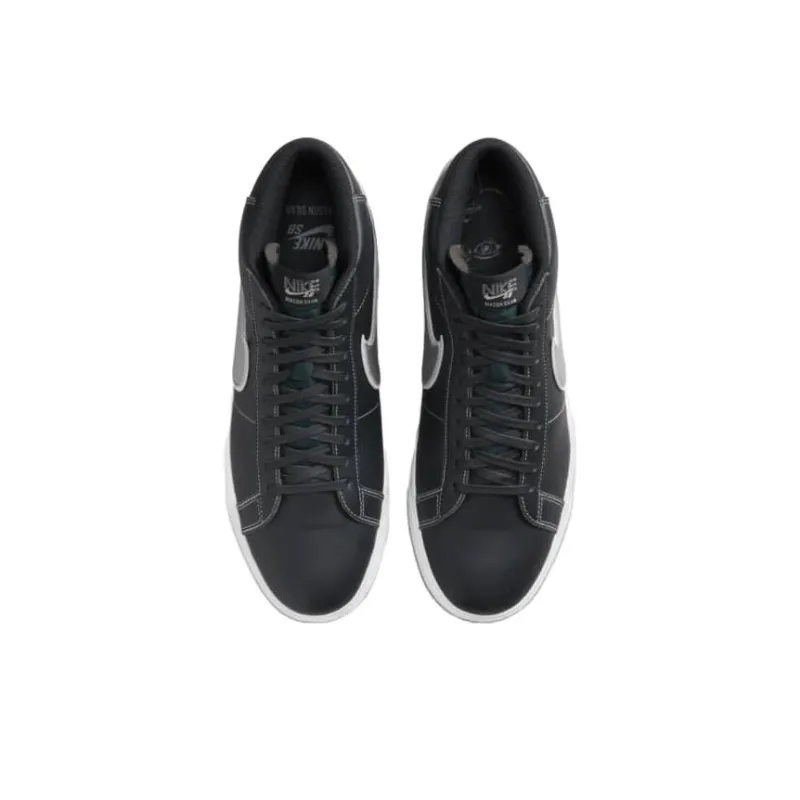 Nike Sb Zoom Blazer Mid Mason Silva Dark Obsidian Metallic Silver-3