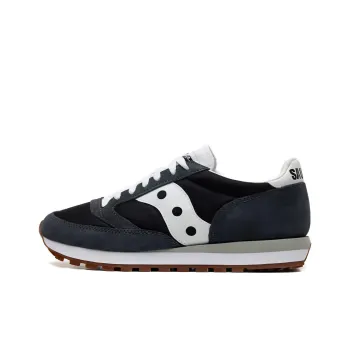 Saucony Jazz 81 Wear-Resistant Low-Top Running Shoes Unisex Black Gray