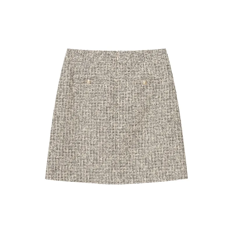 HAZZYS Casual Short Skirts Women's Beige-1