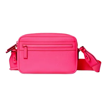 GUCCI Rubber Effect Leather Shoulder Bag, Crossbody Bag Women's Fuchsia