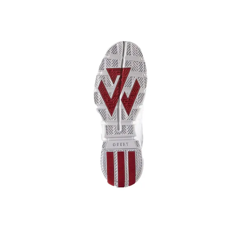 Adidas J Wall 2 Breathable Mid Top Vintage Basketball Shoes Men's White Purple Red-5