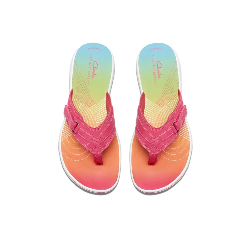 Clarks Flip Flops 3cm Women's Pink-3