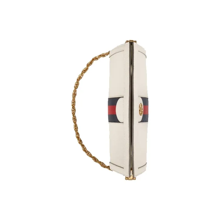 GUCCI Ophidia Leather Crossbody Bag, Shoulder Bag Women's White-4
