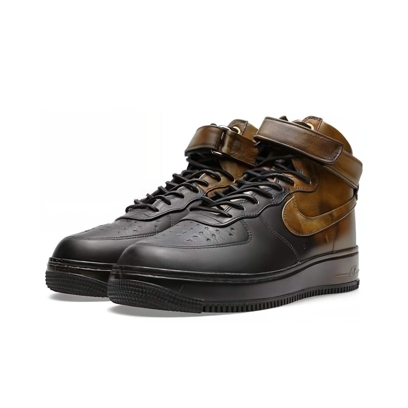 air force 1 high black and gold