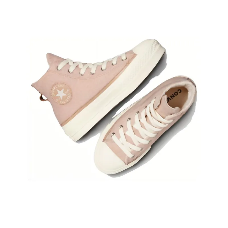 Converse Chuck Taylor All Star Lift Platform Faux Mohair 'Pink' Women's-3