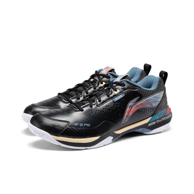 LiNing Blade Pro Anti Slip Wear Resistant Low Top Badminton Shoes Men's Black-2