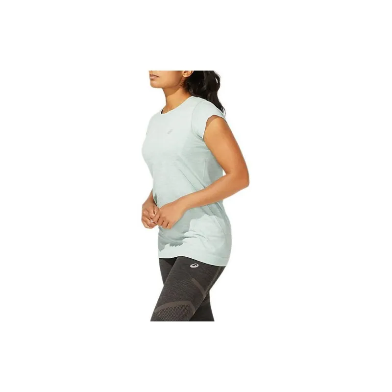 Asics Race Seamless Short Sleeve Top T-Shirt Women's Gray-2