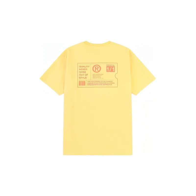 Levi's T Shirt Men's Light Yellow-1