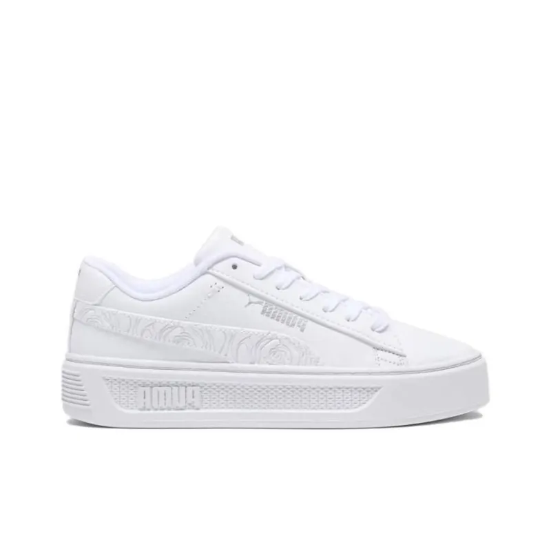 Puma Women's Smash Platform V3 'White Silver Rose'-1