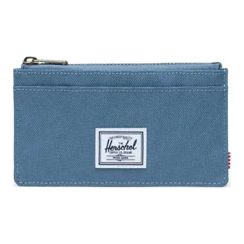 Herschel EcoSystem™ 600D Fabric Card Holder Wallet Large Size Unisex Steel Blue