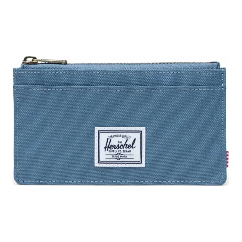 Herschel EcoSystem™ 600D Fabric Card Holder Wallet Large Size Unisex Steel Blue-0