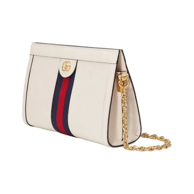GUCCI Ophidia Leather Crossbody Bag, Shoulder Bag Women's White-2