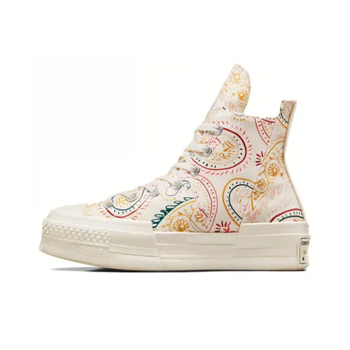 Converse Chuck 70 Plus Canvas Shoes Women's High-Top Beige