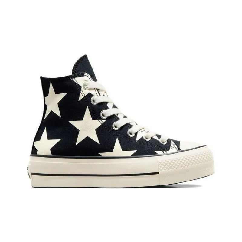 Converse Chuck Taylor All Star Lift Platform Large Stars High 'Black White' Women's-1
