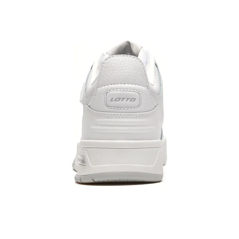 LOTTO Slip-Resistant Water-Resistant High-Top Skateboard Shoes Men's White-3