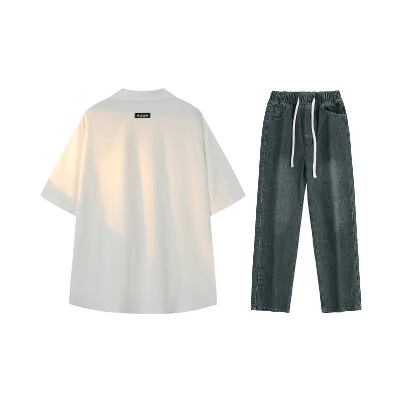 A.X.S.K Shirt Matching Set Unisex-53