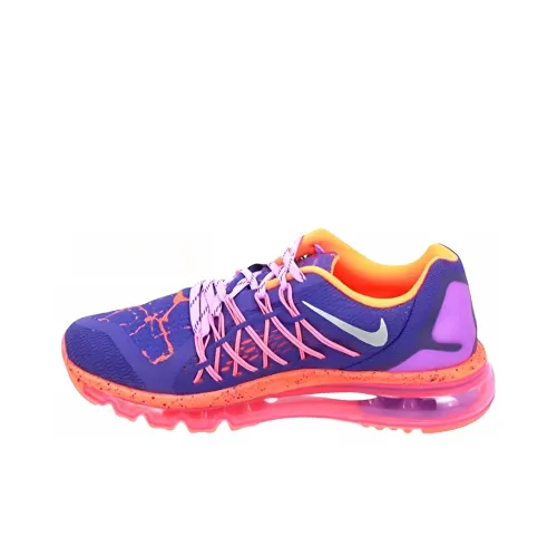 Nike Air Max 2015 Durable Breathable Lightweight Low Top Casual Shoes Women's Purple Pink