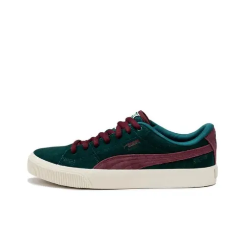 PUMA Suede Skateboard Shoes Men Low-Top Cyan/Purple