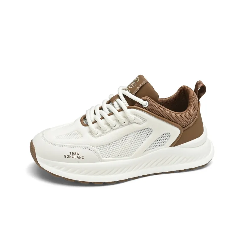 GONGLANGSHIJIA Breathable Lightweight Low Top Casual Shoes Men's-8