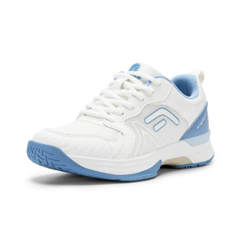 Fitville Cushioning, Abrasion Resistant, Slip Resistant Low Top Tennis Shoes Women's White Blue-20
