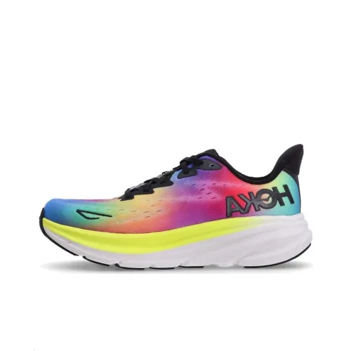 HOKA ONE ONE Clifton 9 Cushioning Wear Resistant Low Top Running Shoes Women's Multicolor