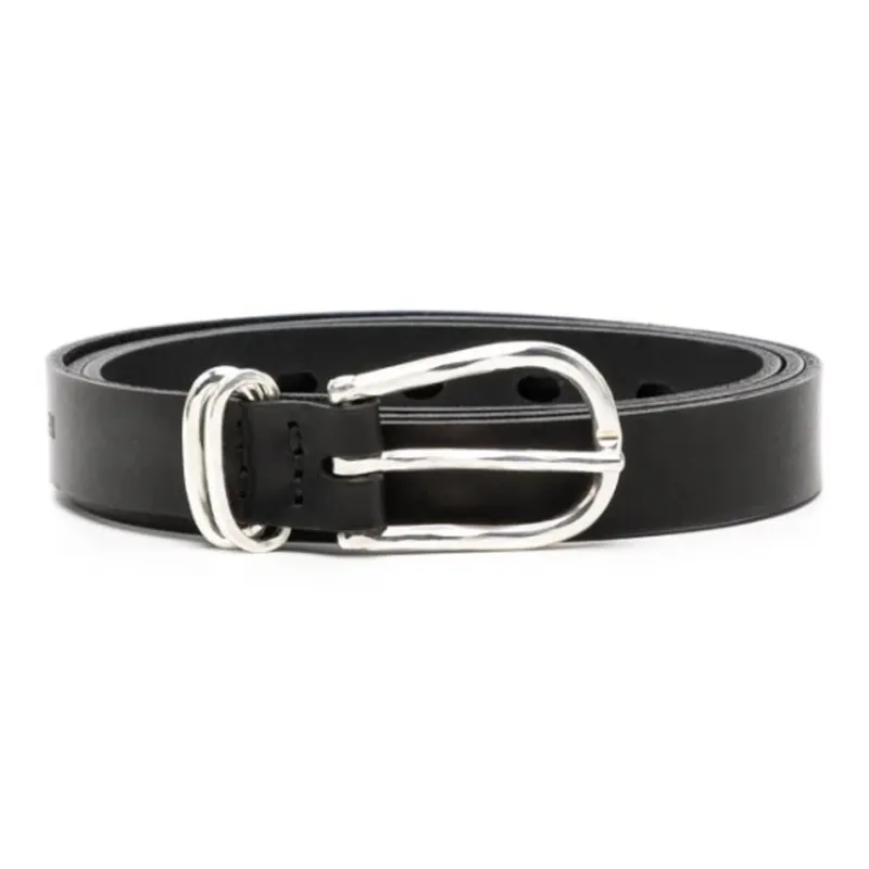 Werkstatt Munchen Elongated-buckle Leather Belt-0