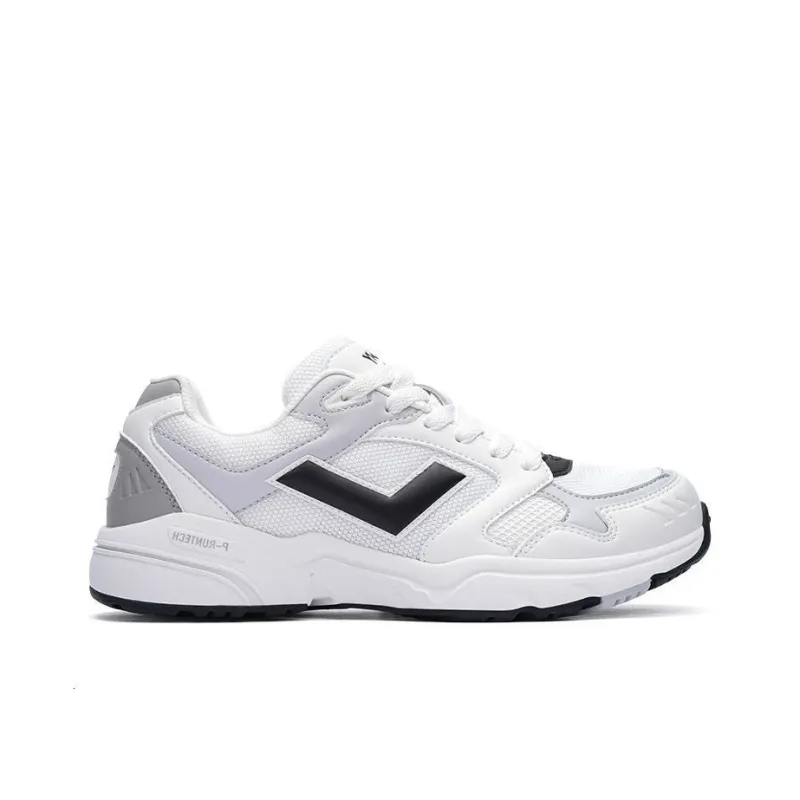 PONY MJ 72 Cushioned Slip Resistant Low Top Casual Running Shoes Unisex White Gray-1