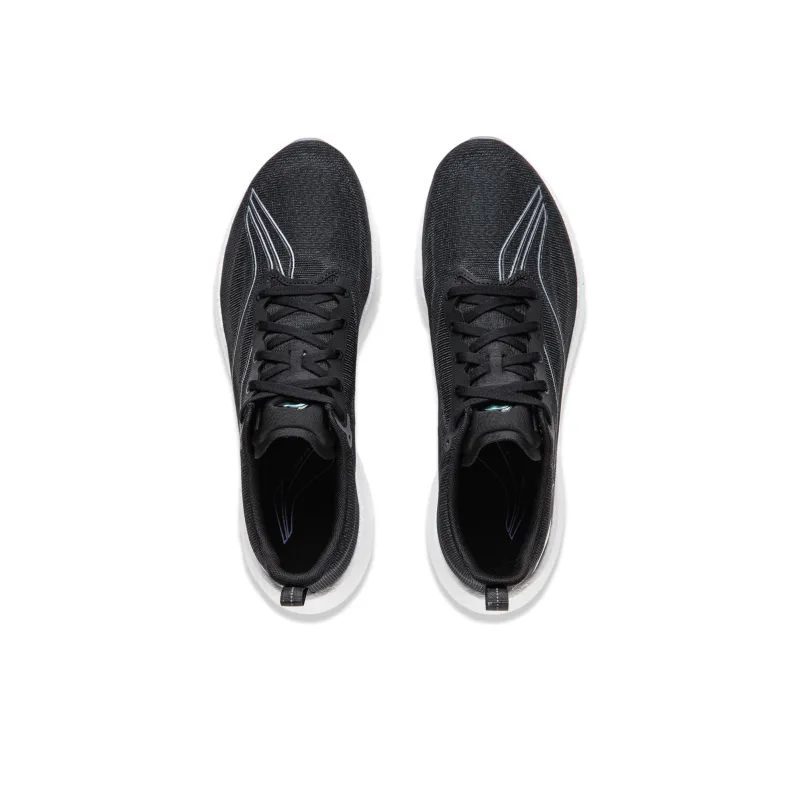 LiNing Super Light 21 Anti Slip And Wear Resistant Breathable Low Top Casual Running Shoes Men's Black White-3