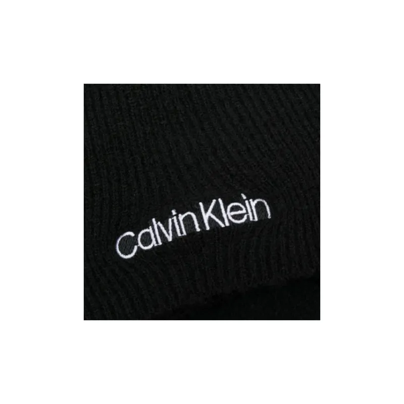 Calvin Klein Logo embroidered Beanie And Scarf Set-2