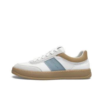 Cabbeen Flat Casual German Army Trainers Breathable Low Top Skateboard Shoes Men's Beige